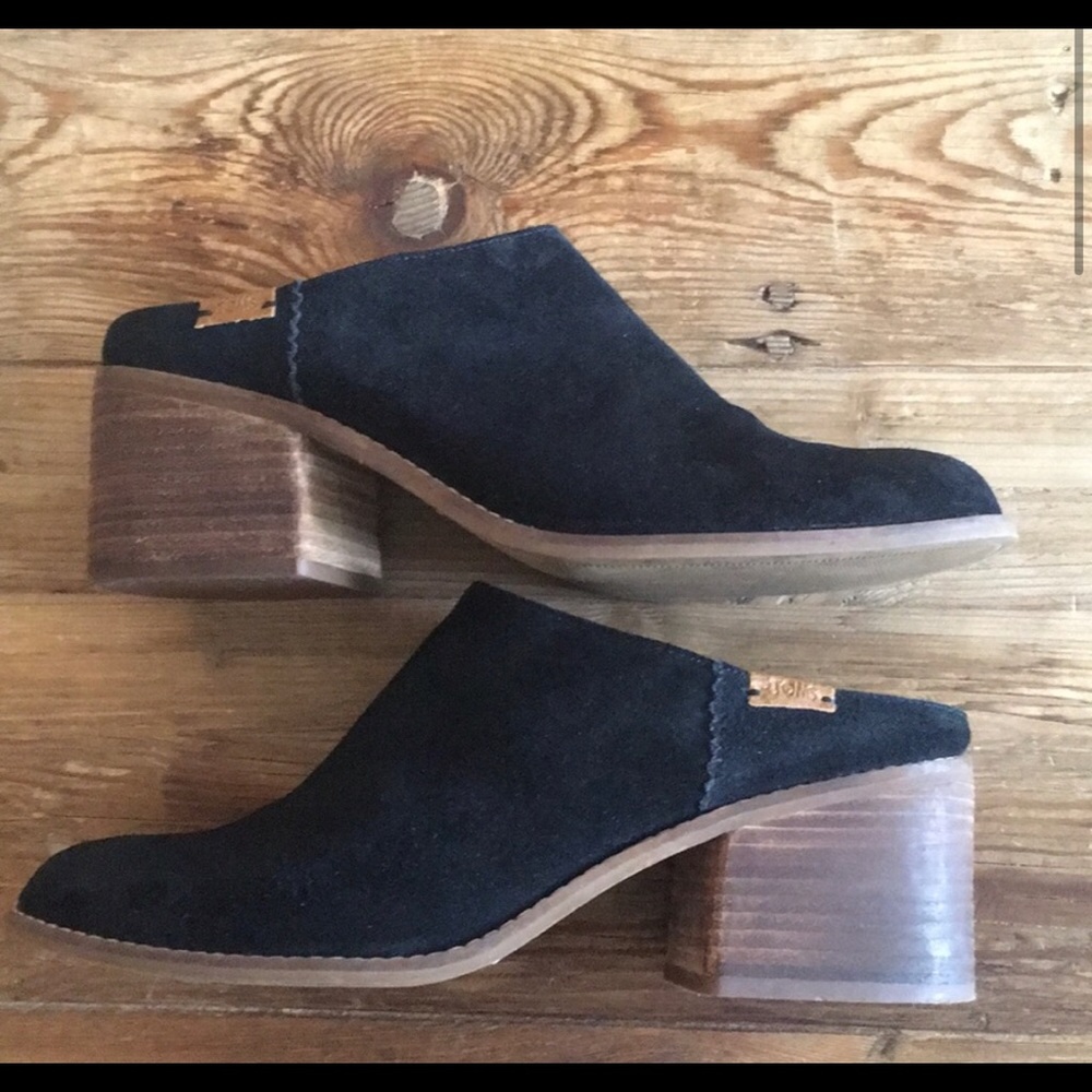 Toms Leila mule, black suede